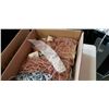 Image 2 : Box of new Czechoslovakian glass necklaces and box of necklace display stands