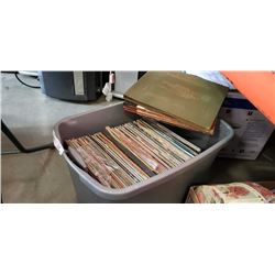 Large tote of records