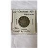 Image 2 : 1921 CANADIAN COINS KEY DATE 25 CENT AND 10 CENT  .800 SILVER AND 1921 SMALL CENT