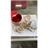 Image 2 : LOT OF BEADED AND BONE JEWELLERY AND JADE PIECES, ETC