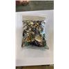 Image 2 : 2 BAGS OF JEWELLERY - PINS, EARRINGS, RINGS, ETC
