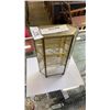 Image 2 : Small vintage brass and glass display case with shelves