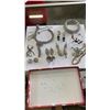 Image 2 : 3 TRAYS OF JEWELLERY - RHINESTONE, SILVER TONE, ETC