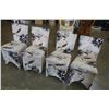 Image 2 : 4 dining chairs covered in stretched upholstry