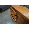 Image 4 : OAK 6 DRAWER DRESSER