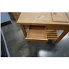 Image 10 : LE GOURMAND ROLLDING KITCHEN CART WITH SLIDING TOP, HIDDEN PREP BIN