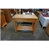 Image 2 : LE GOURMAND ROLLDING KITCHEN CART WITH SLIDING TOP, HIDDEN PREP BIN