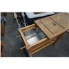 Image 7 : LE GOURMAND ROLLDING KITCHEN CART WITH SLIDING TOP, HIDDEN PREP BIN