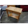 Image 9 : LE GOURMAND ROLLDING KITCHEN CART WITH SLIDING TOP, HIDDEN PREP BIN