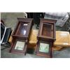 Image 1 : 2 ANTIQUE WOOD WALL MOUNT CASES
