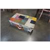 Image 9 : METAL PATCHWORK TRUNK AND LEATHER CASE