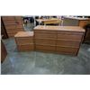 Image 2 : OAK 6 DRAWER DRESSER WITH NIGHTSTAND