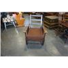 Image 3 : ANTIQUE MORRIS STYLE BARLEY TWIST RECLINING CHAIR