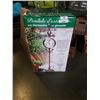 Image 1 : NEW IN BOX OUTDOOR OLD WORLD WEATHER VANE CLOCK W/ ANTIQUE COPPER FINISH, CAST IRON BASE, THERMOMETE