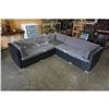 Image 2 : BRAND NEW OUTDOOR RATTAN SYMMETRICAL SECTIONAL RETAIL $1999 W/ DARK GREY CUSHIONS, 3 THROW PILLOWS -