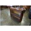 Image 2 : ANTIQUE OAK 2 PIECE STACKING LAWYERS BOOKCASE - MADE BY GLOBE WERNICKE CO STRATFORD ONTARIO
