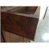 Image 8 : ANTIQUE OAK ARTS AND CRAFTS WALL MOUNT HALL STAND W/ ORIGINAL BEVELED MIRROR - GREAT CONDITION