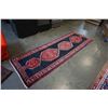 Image 1 : 40 INCH BY APPROX 10 FOOT HAND KNOTTED CARPET RUNNER