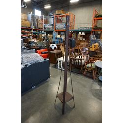 ANTIQUE COAT RACK W/ BRASS HARDWARE