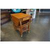 Image 2 : MAPLE TEA TROLLEY W/ DROP SIDES AND DRAWER