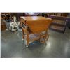 Image 4 : MAPLE TEA TROLLEY W/ DROP SIDES AND DRAWER