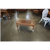 Image 1 : VINTAGE GLASS TOP COFFEE TABLE