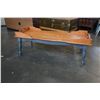 Image 2 : VINTAGE MAPLE REPAINTED COFFEE TABLE W/ GALLERY