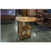 Image 2 : ANTIQUE OAK 3 TIER SIDE TABLE