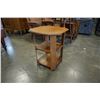 Image 3 : ANTIQUE OAK 3 TIER SIDE TABLE