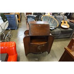 ANTIQUE DROPFRONT SHELF