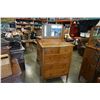 Image 1 : IMMACULATE ANTIQUE OAK 5 DRAWER HIGH BOY DRESSER W/ TILTING MIRROR