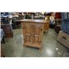 Image 1 : ANTIQUE OAK 2 DOOR CABINET, IMMACULATE CONDITIONER, PANELED DOORS, SOLID BRASS HARDWARE W/ KEY