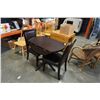 Image 1 : MODERN DROPLEAF DINING TABLE WITH 2 CHAIRS