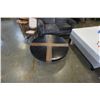 Image 1 : 4 FOOT DIAMETER ROUND WOOD COFFEE TABLE