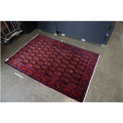 PERSIAN CARPET - APPROX 53 X 83 INCHES