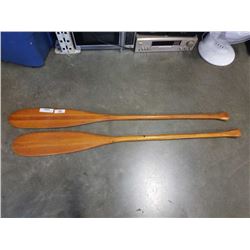 2 VINTAGE WOOD PADDLES