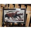 Image 2 : SIGNED HORSE LEP 7/20 AND PLASTIC BULL WALL ART