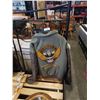 Image 1 : High control US military air force crested leather sleeve jacket