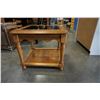 Image 2 : OAK GLASSTOP ENDTABLE