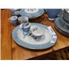 Image 2 : ROYAL DOULTON ROSE ELEGANS 6 PLACE SETTING, 11 CUPS AND SAUCERS, TEAPOT, CREAM AND SUGAR, GRAVY BOAT