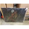 Image 1 : 4ft x4ft hula girl velvet wall hanging