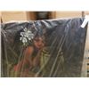 Image 2 : 4ft x4ft hula girl velvet wall hanging