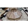 Image 2 : PINK LEADED GLASS SHADE AND YELLOW GLASS SHADE