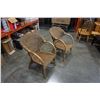 Image 2 : 2 BENTWOOD WICKER CHAIRS