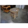 Image 1 : WICKER GLASSTOP ENDTABLE