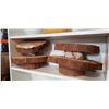 Image 1 : 4 WOOD SLAB STANDS
