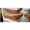Image 3 : 4 WOOD SLAB STANDS
