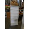 Image 1 : WHITE BOOKSHELF - APPROX 80 INCHES TALL