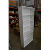 Image 2 : WHITE BOOKSHELF - APPROX 80 INCHES TALL