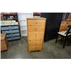 Image 1 : 6 DRAWER PINE CHEST OF DRAWERS